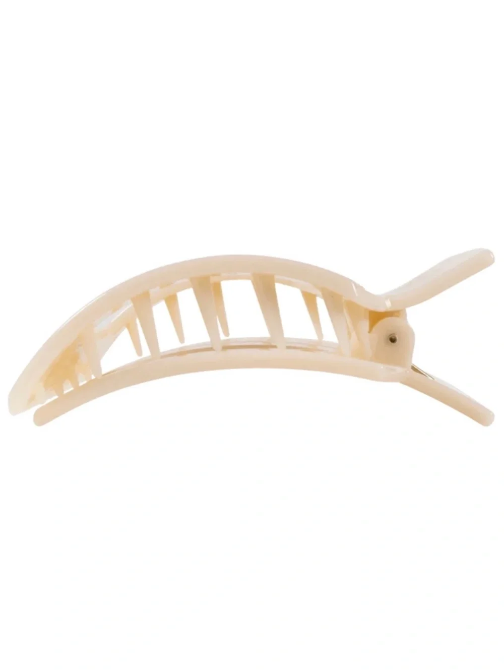Teleties Almond Beige Medium Flat Square Hair Clip